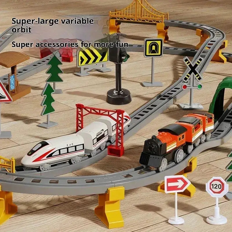 High Speed Electric Train Set For Kids Educational Track Playset - ToylandEU