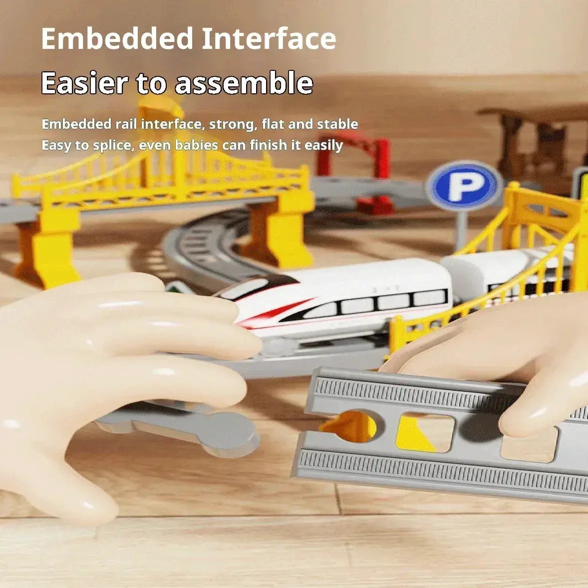 High Speed Electric Train Set For Kids Educational Track Playset - ToylandEU