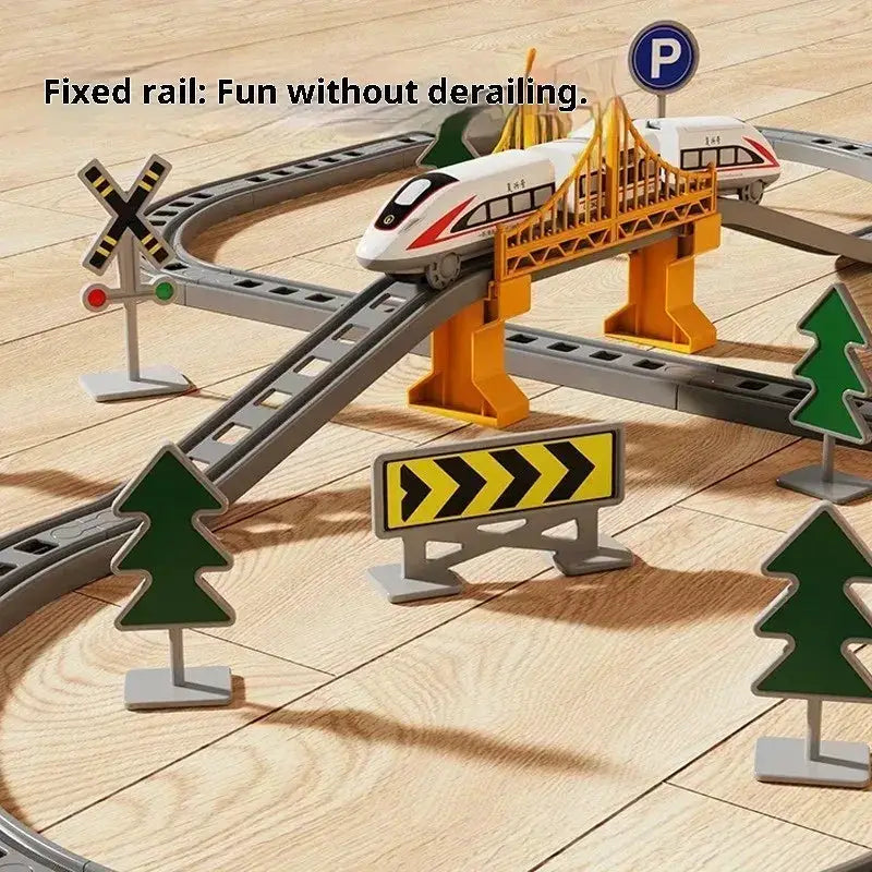 High Speed Electric Train Set For Kids Educational Track Playset - ToylandEU