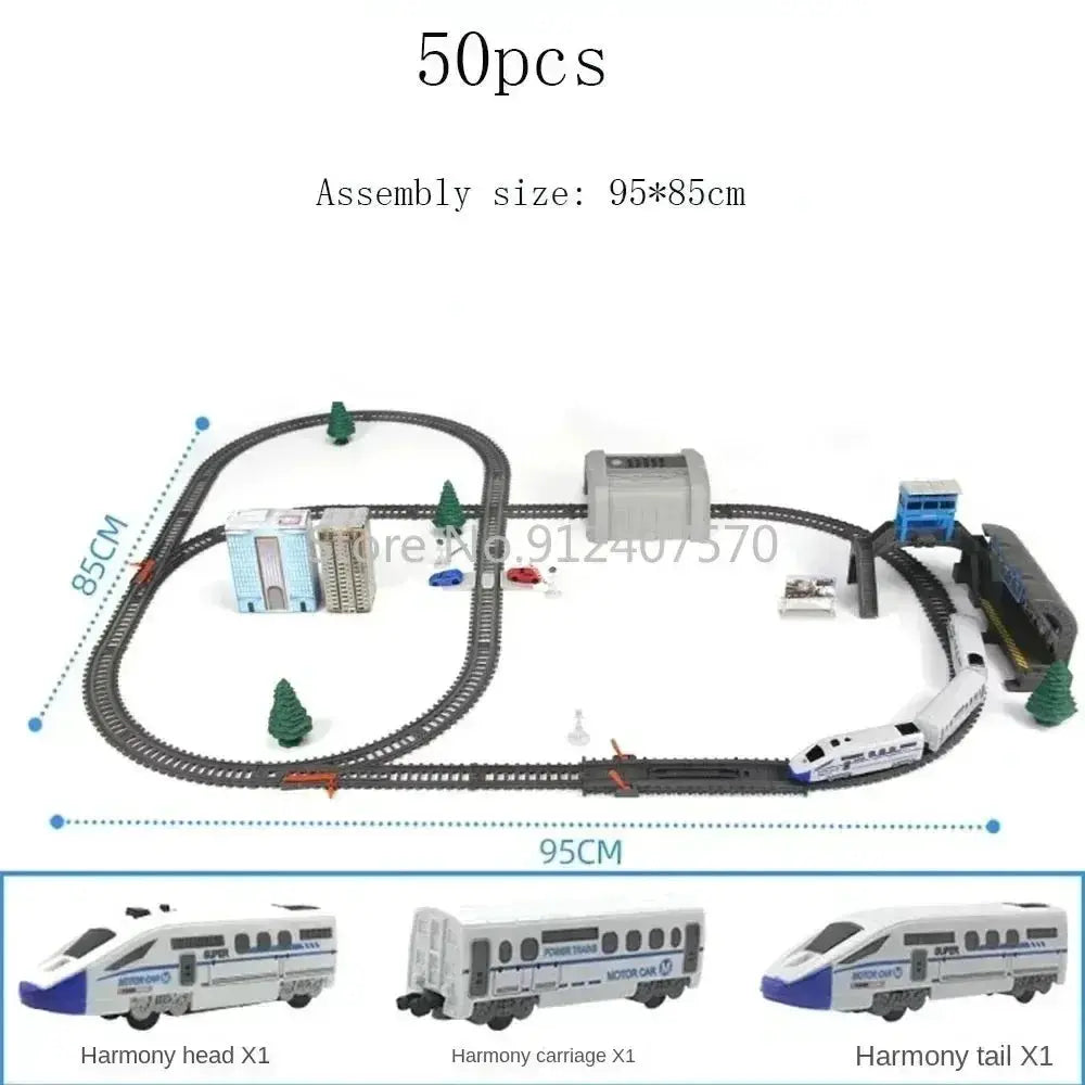 High Speed Electric Train Set Remote Control Model Railway - ToylandEU