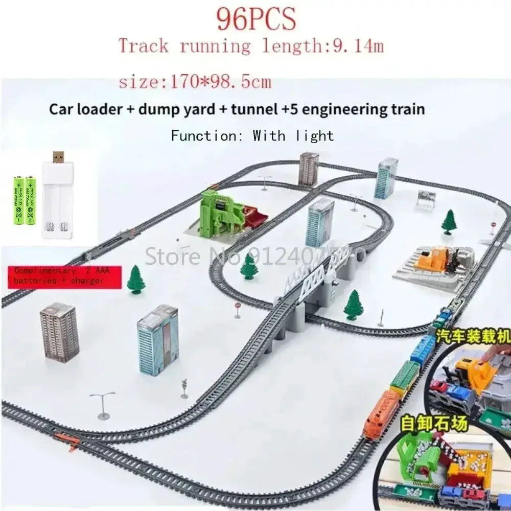 High Speed Electric Train Set Remote Control Model Railway - ToylandEU