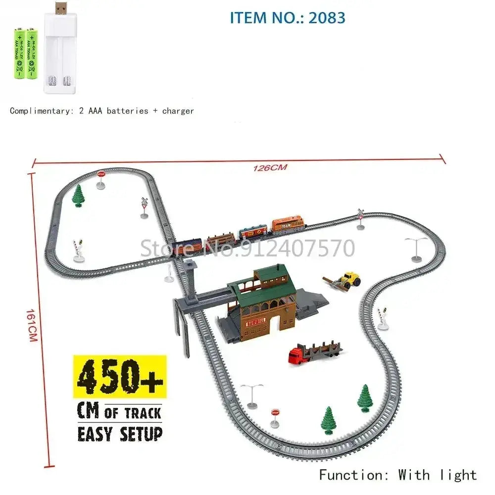 High Speed Electric Train Set Remote Control Model Railway - ToylandEU