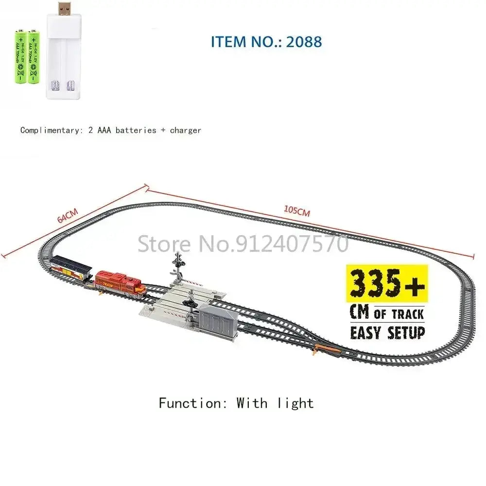 High Speed Electric Train Set Remote Control Model Railway - ToylandEU