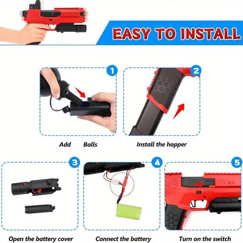 High Speed Gel Gun X6 With Electronic Target For Teens - ToylandEU