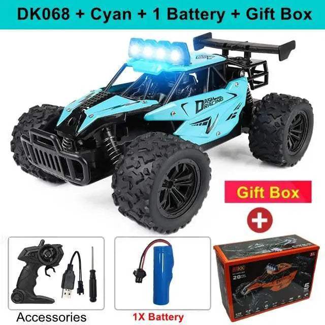  High-Speed LED Remote Control Car - 20KM/H Fun Toyland EU -  ToylandEU™