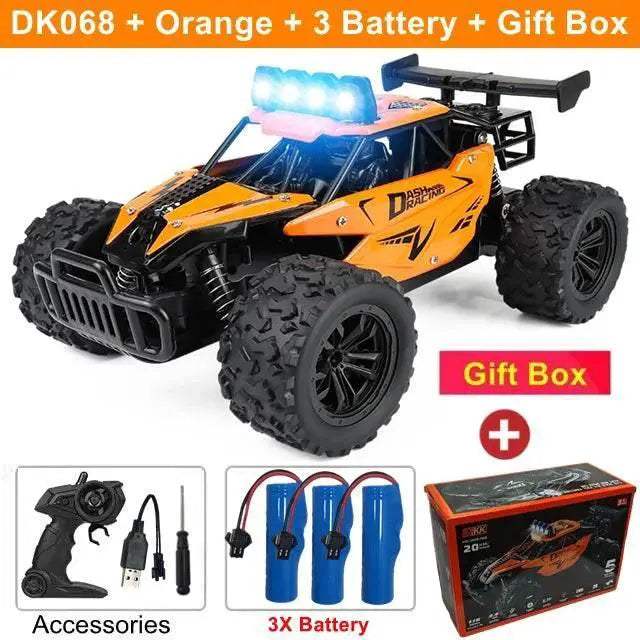  High-Speed LED Remote Control Car - 20KM/H Fun Toyland EU -  ToylandEU™