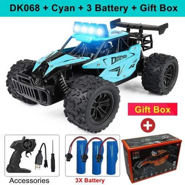  High-Speed LED Remote Control Car - 20KM/H Fun Toyland EU -  ToylandEU™