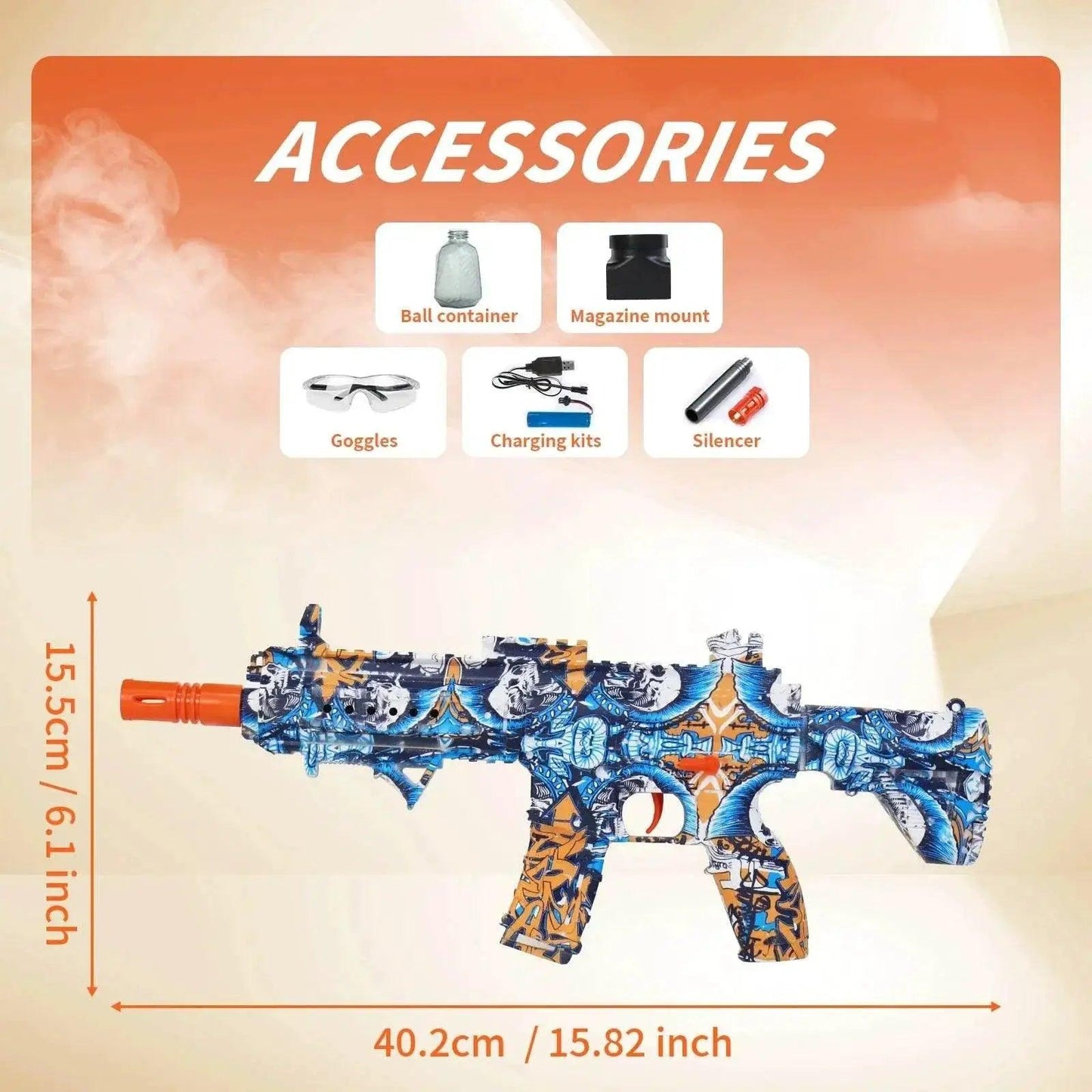  High-Speed M416 Electric Ball Blaster for Kids and Adults -  ToylandEU™