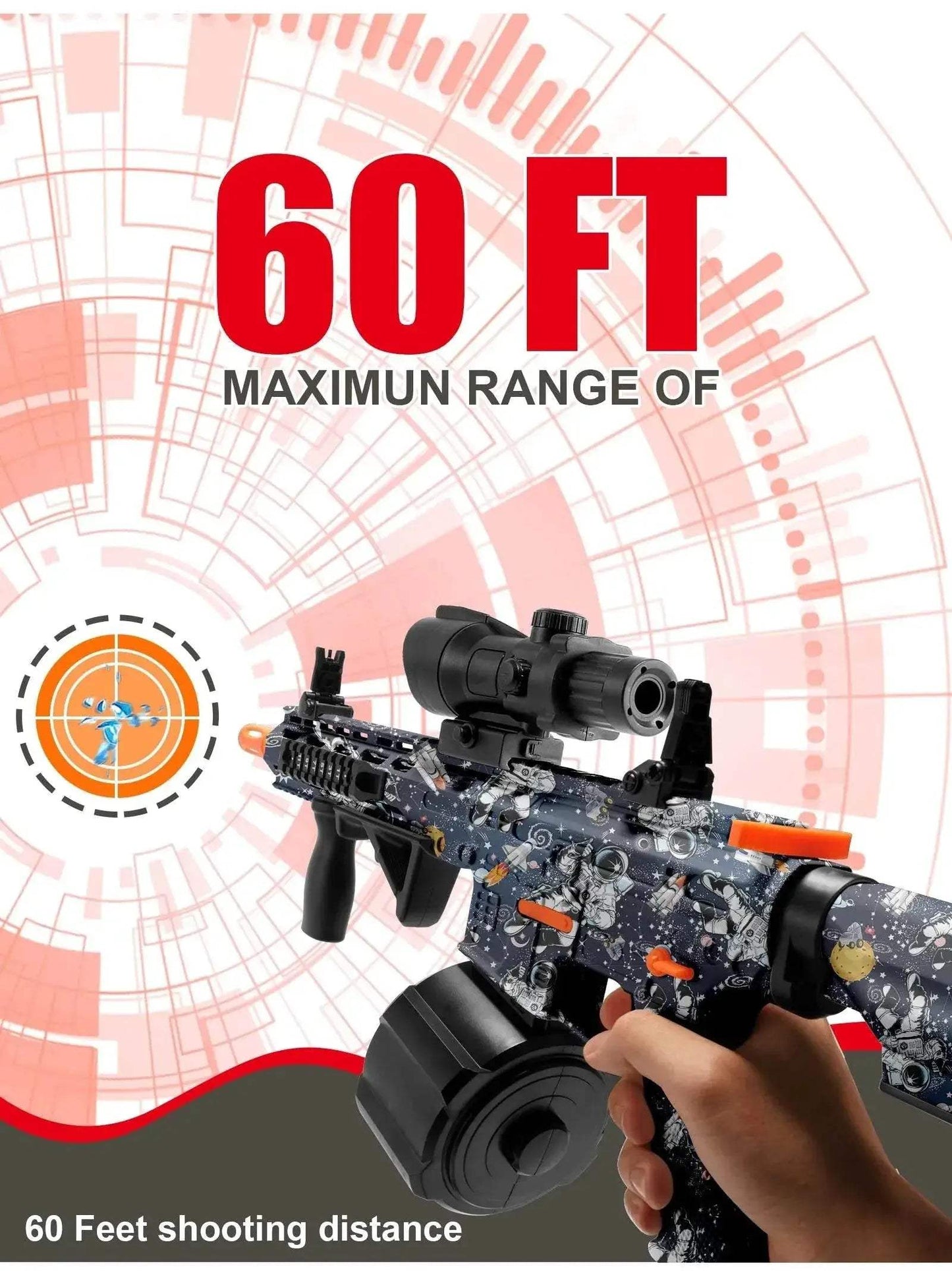 High Speed M416 Electric Gel Balls Gun Toys for Outdoor Games - ToylandEU