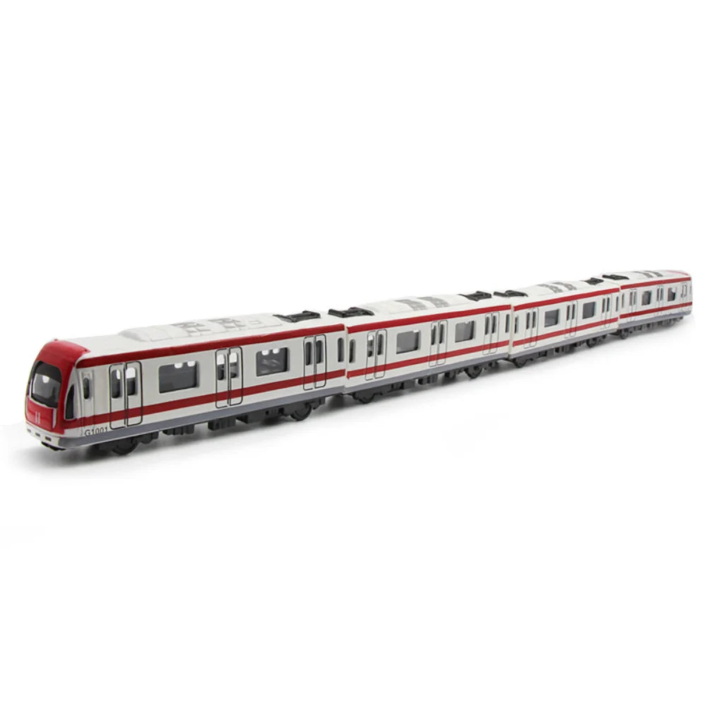 High-Speed Metro Train Pull-Back Diecast Toy for Kids - ToylandEU