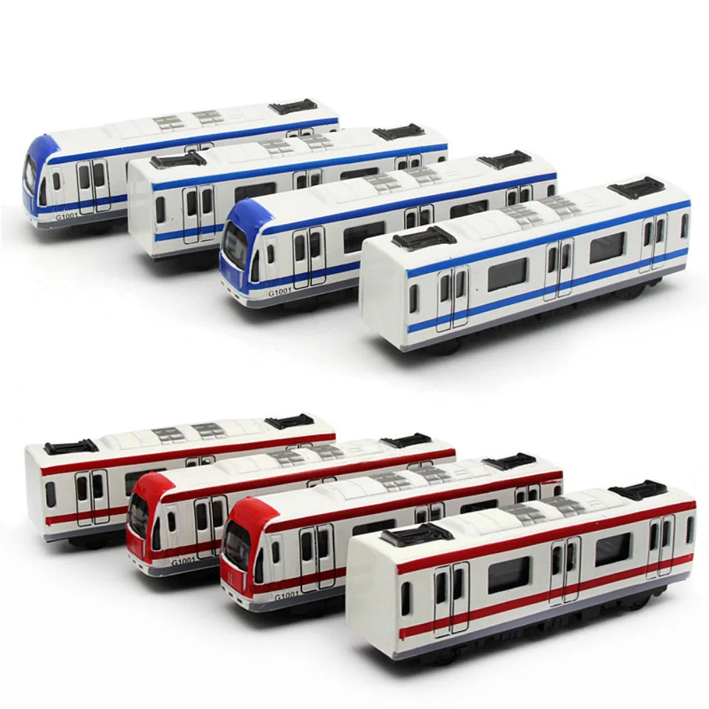 High-Speed Metro Train Pull-Back Diecast Toy for Kids - ToylandEU