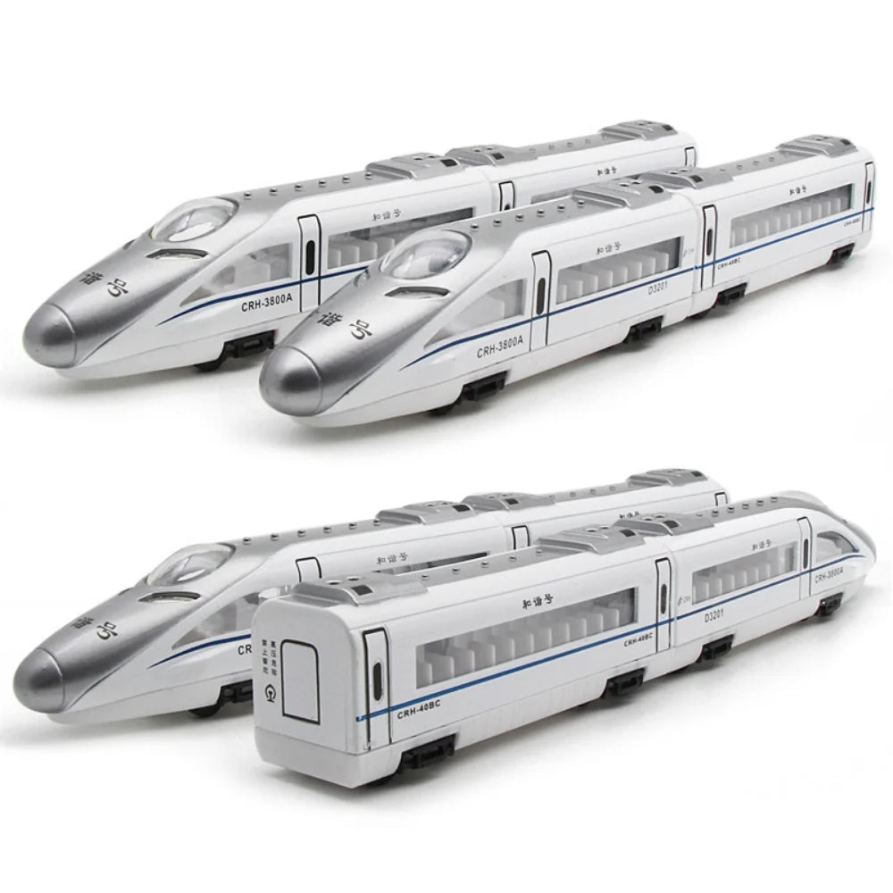 High-Speed Metro Train Pull-Back Diecast Toy for Kids - ToylandEU