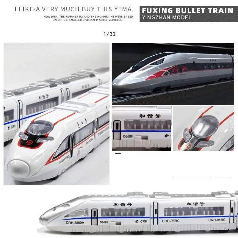 High-Speed Pull Back Metro Train Model - Fun Diecast Toy for Kids - ToylandEU