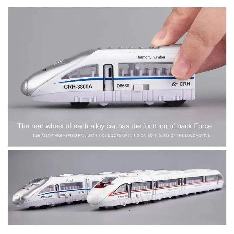 High-Speed Pull Back Metro Train Model - Fun Diecast Toy for Kids - ToylandEU