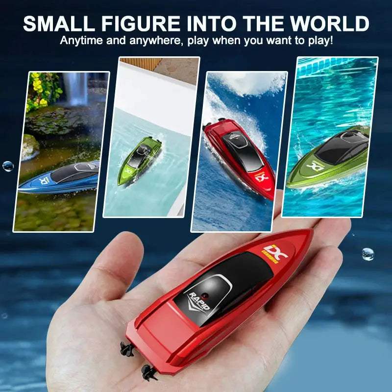 High Speed RC Boat With LED Lights Remote Control Toy - ToylandEU