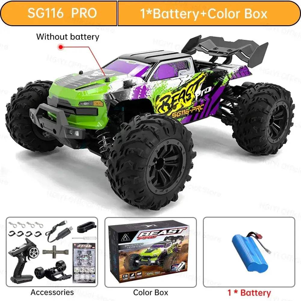 High Speed RC Car 4WD Brushless Drifting Off Road Pro - ToylandEU