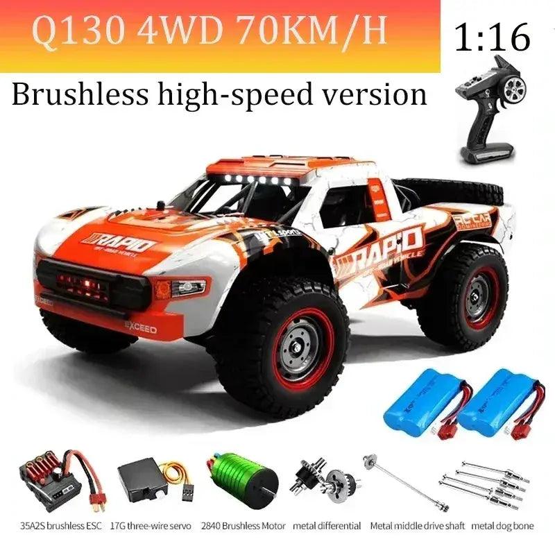  High Speed RC Car Brushless Motor Led Lights Long Run Time -  ToylandEU™