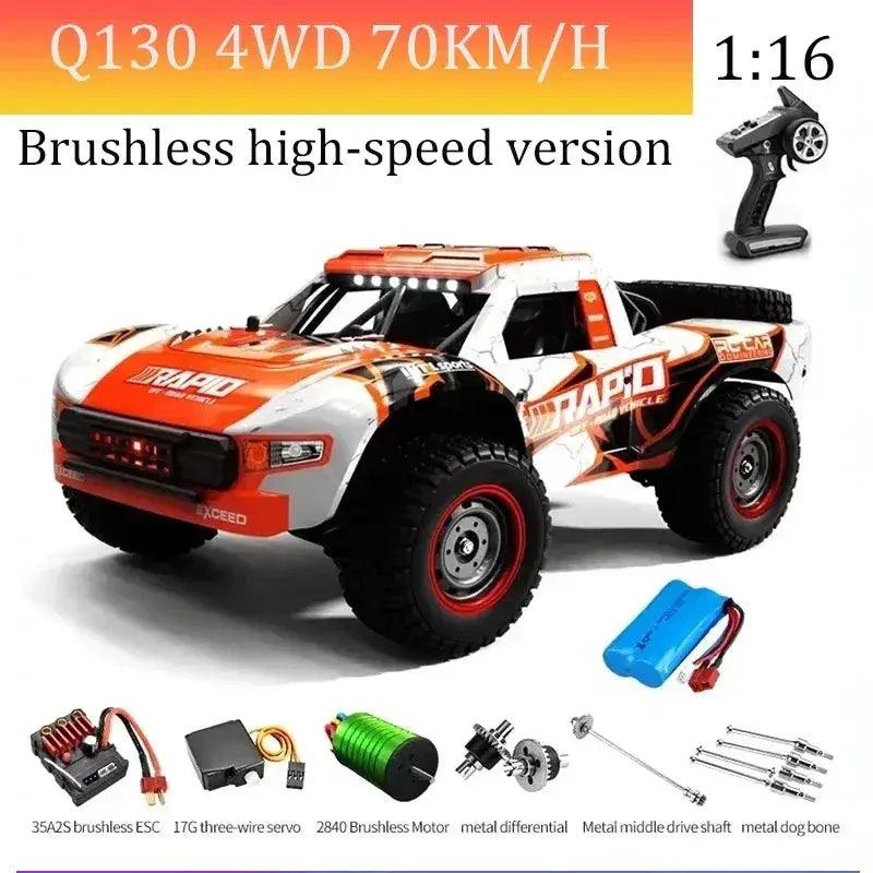  High Speed RC Car Brushless Motor Led Lights Long Run Time -  ToylandEU™