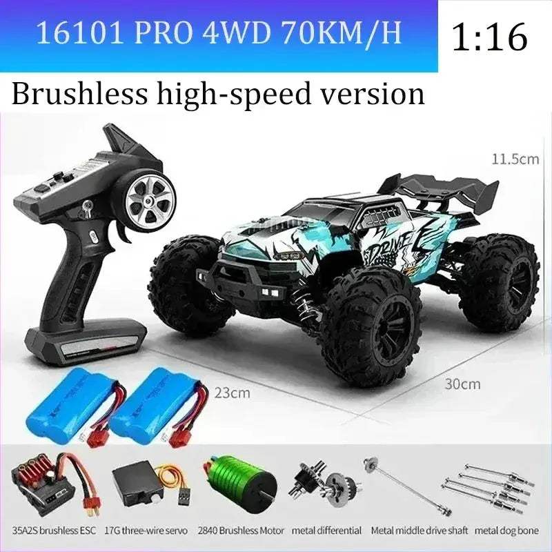 High Speed RC Car With Brushless Motor And Led Lights - ToylandEU