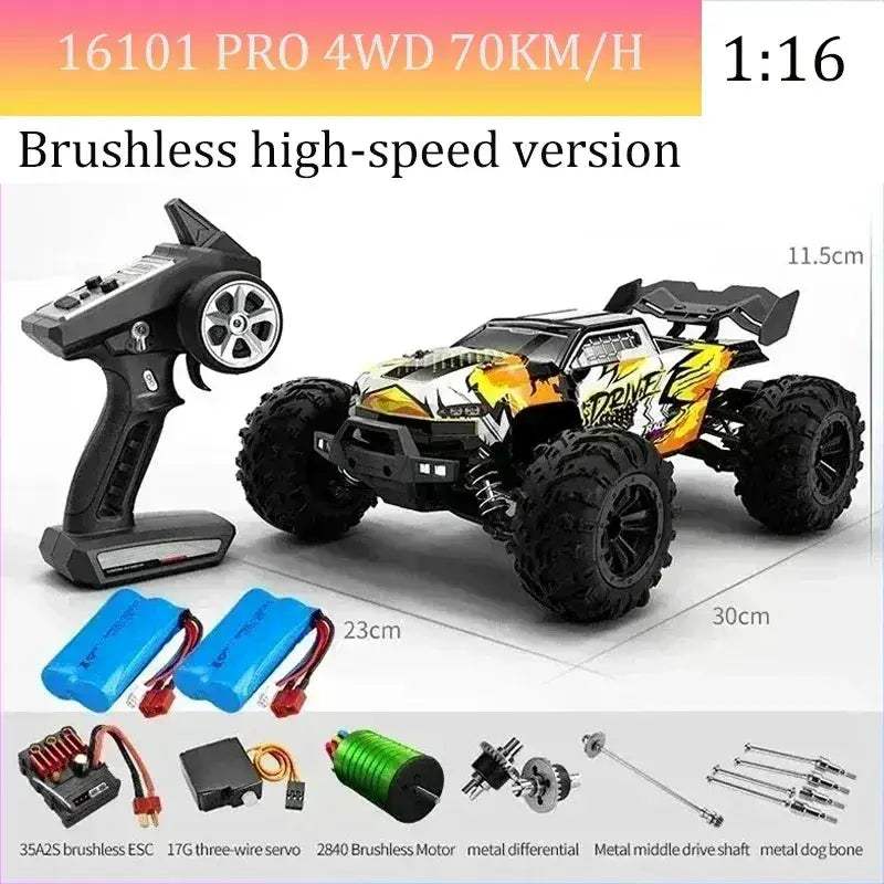 High Speed RC Car With Brushless Motor And Led Lights - ToylandEU