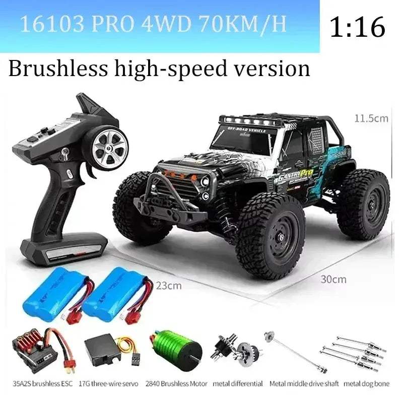 High Speed RC Car With Brushless Motor And Led Lights - ToylandEU