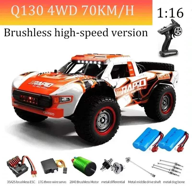 High Speed RC Car With Brushless Motor And Led Lights - ToylandEU