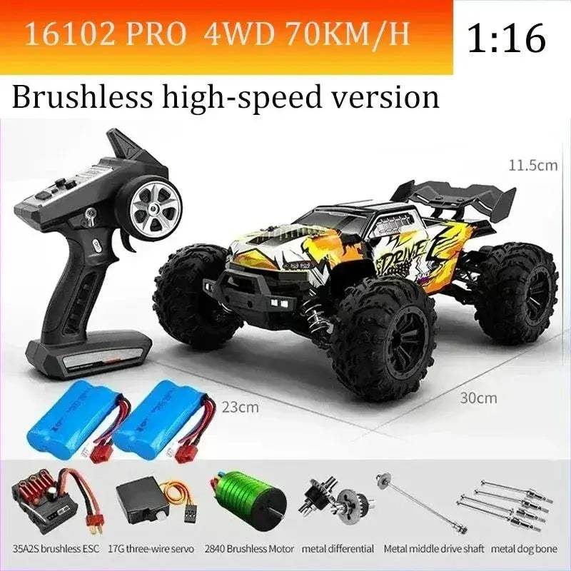 High Speed RC Car With Brushless Motor And Led Lights - ToylandEU