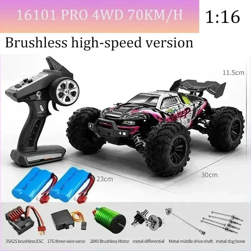High Speed RC Car With Brushless Motor And Led Lights - ToylandEU