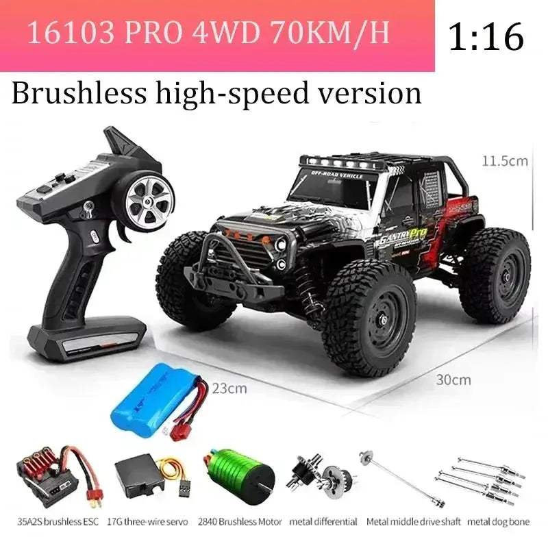 High Speed RC Car With Brushless Motor And Led Lights - ToylandEU