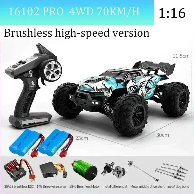 High Speed RC Car With Brushless Motor And Led Lights - ToylandEU