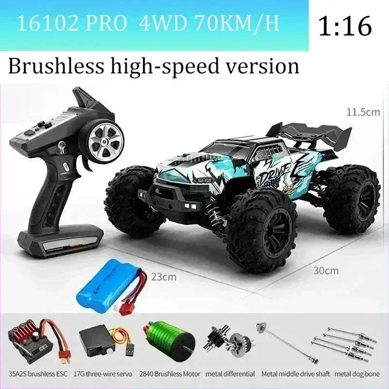 High Speed RC Car With Brushless Motor And Led Lights - ToylandEU