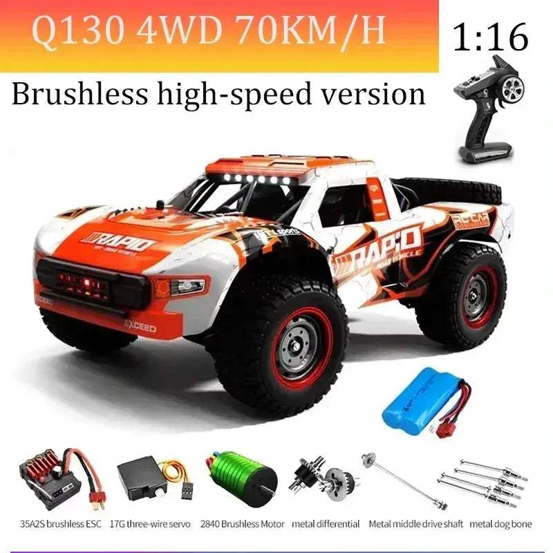 High Speed RC Car With Brushless Motor And Led Lights - ToylandEU