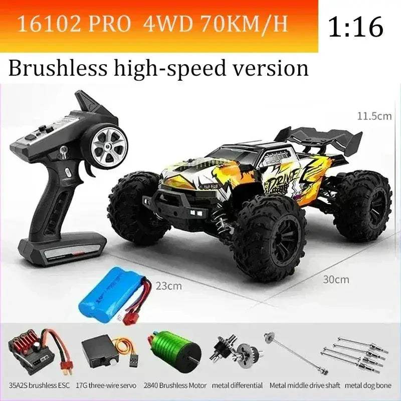 High Speed RC Car With Brushless Motor And Led Lights - ToylandEU