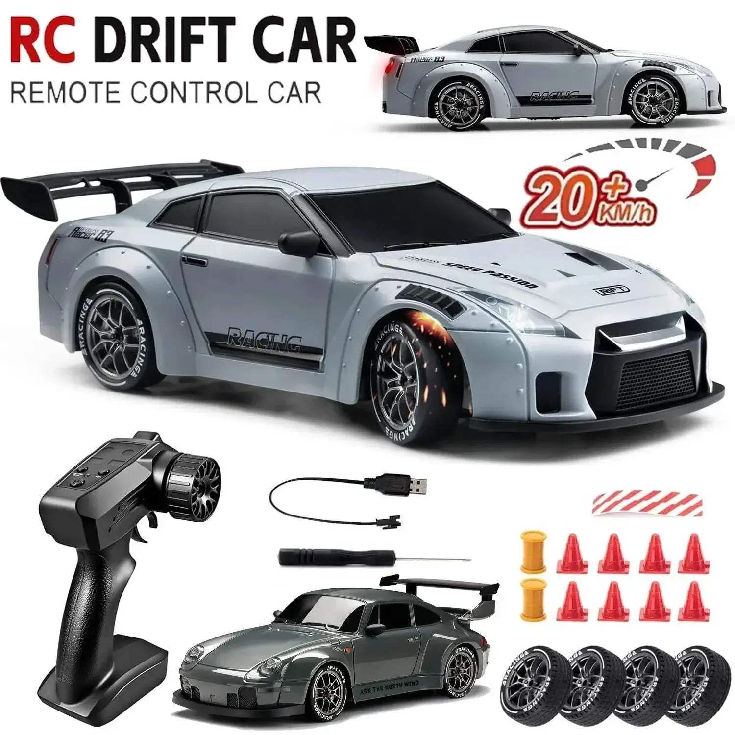  Fast RC Drift Car 1 24 Scale Racing LED Toyland EU -  ToylandEU™