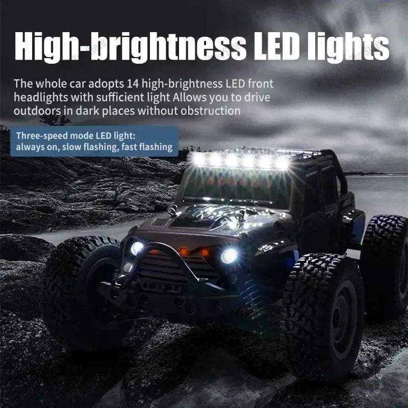 High Speed RC Monster Truck 4WD With LED Lights Waterproof - ToylandEU