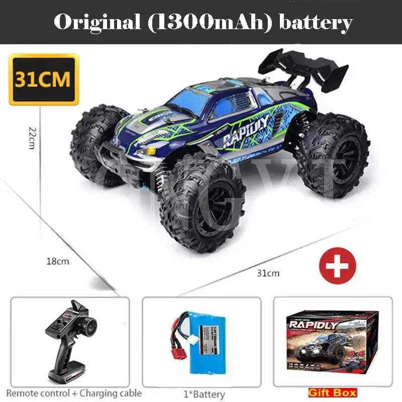 High Speed RC Monster Truck 4WD With LED Lights Waterproof - ToylandEU