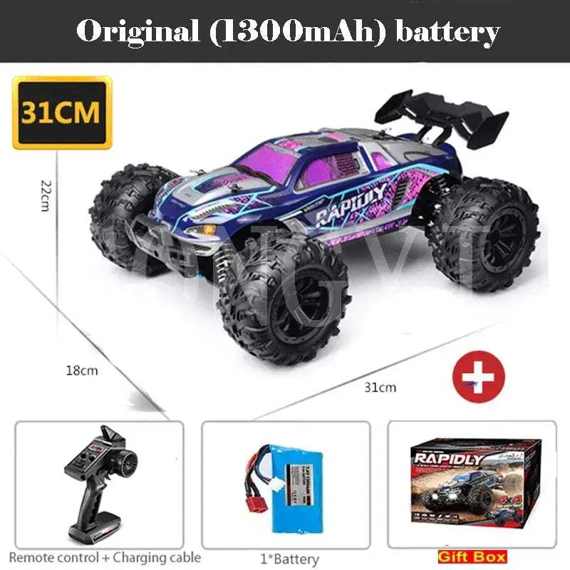 High Speed RC Monster Truck 4WD With LED Lights Waterproof - ToylandEU