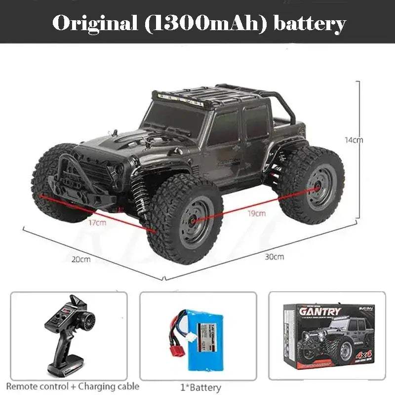 High Speed RC Monster Truck 4WD With LED Lights Waterproof - ToylandEU
