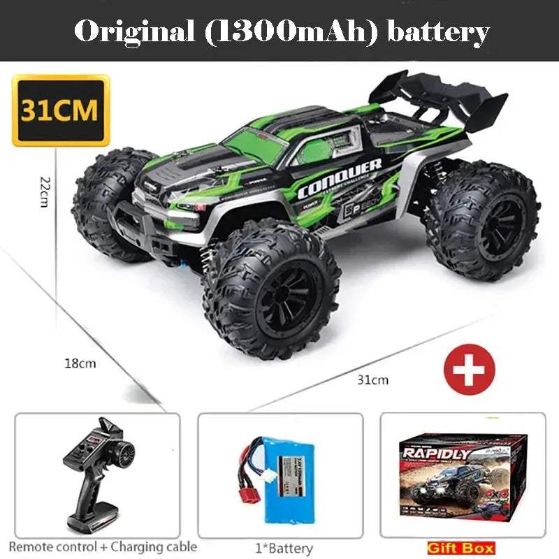 High Speed RC Monster Truck 4WD With LED Lights Waterproof - ToylandEU