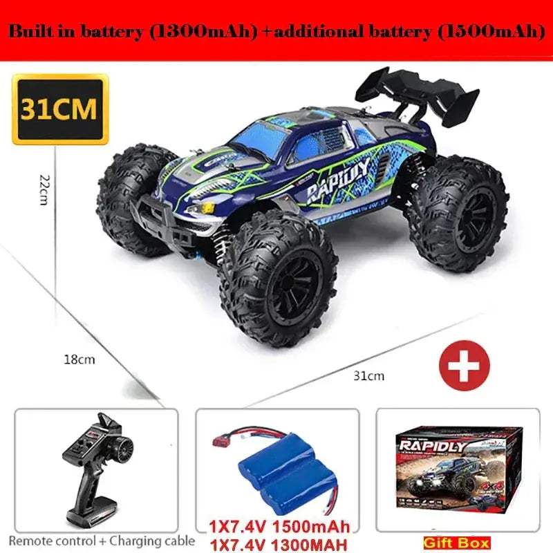 High Speed RC Monster Truck 4WD With LED Lights Waterproof - ToylandEU