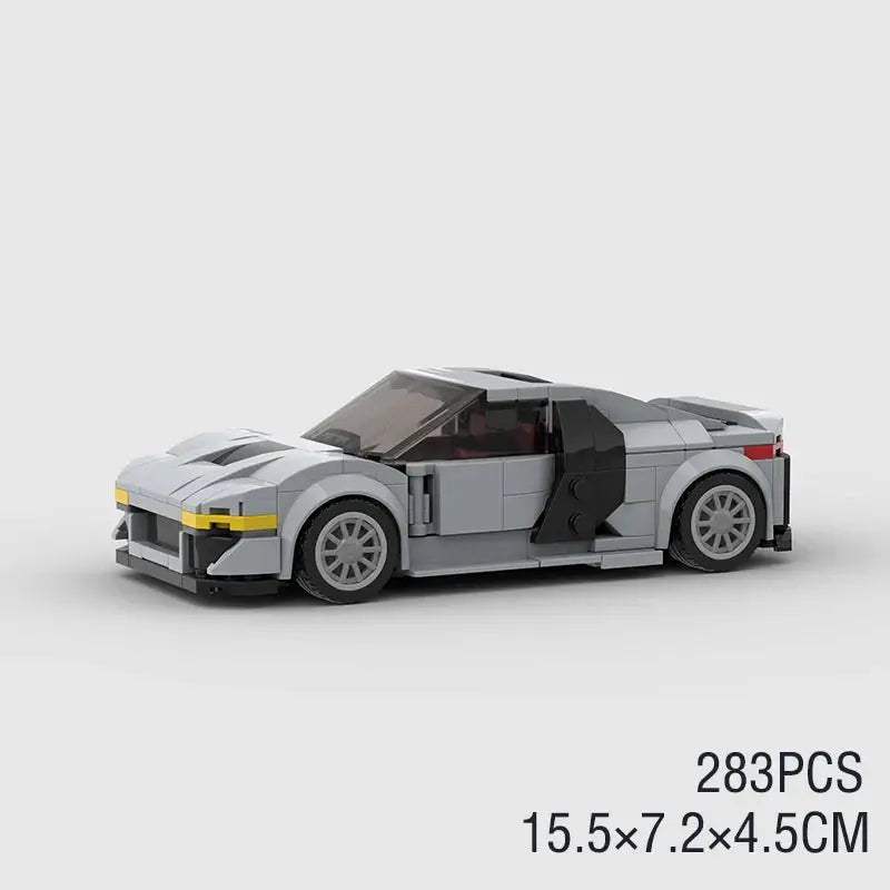 MOC Speed Super Race Car Vehicle Racing Model Building Blocks Bricks Rally Sport Pickup Truck Toy City Technical Christmas gift - ToylandEU