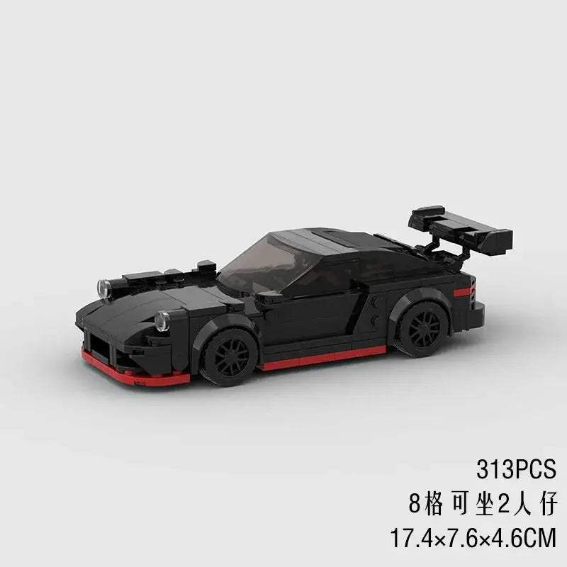 MOC Speed Super Race Car Vehicle Racing Model Building Blocks Bricks Rally Sport Pickup Truck Toy City Technical Christmas gift - ToylandEU