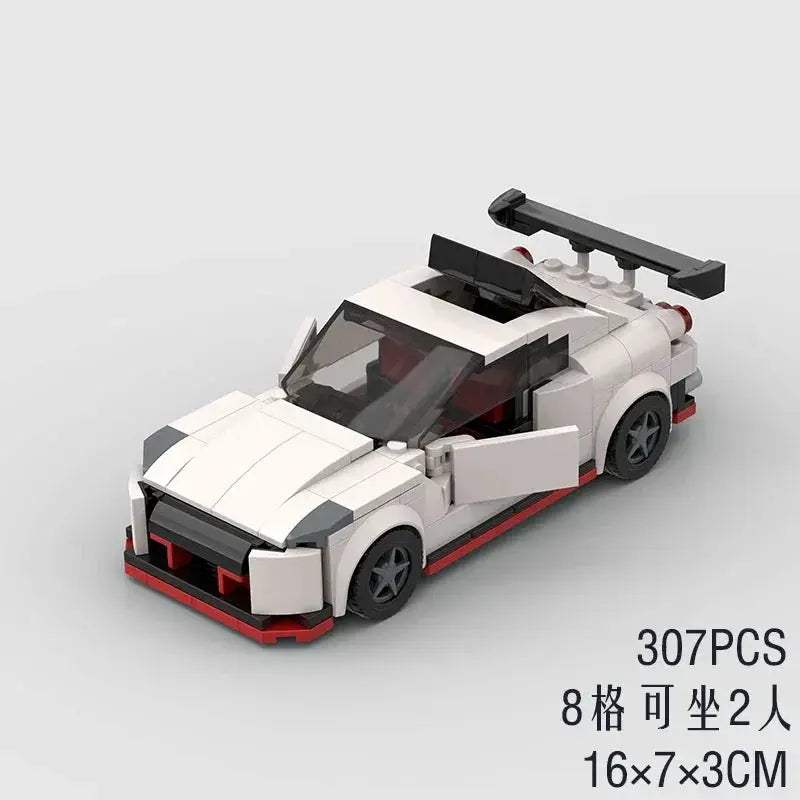 MOC Speed Super Race Car Vehicle Racing Model Building Blocks Bricks Rally Sport Pickup Truck Toy City Technical Christmas gift - ToylandEU