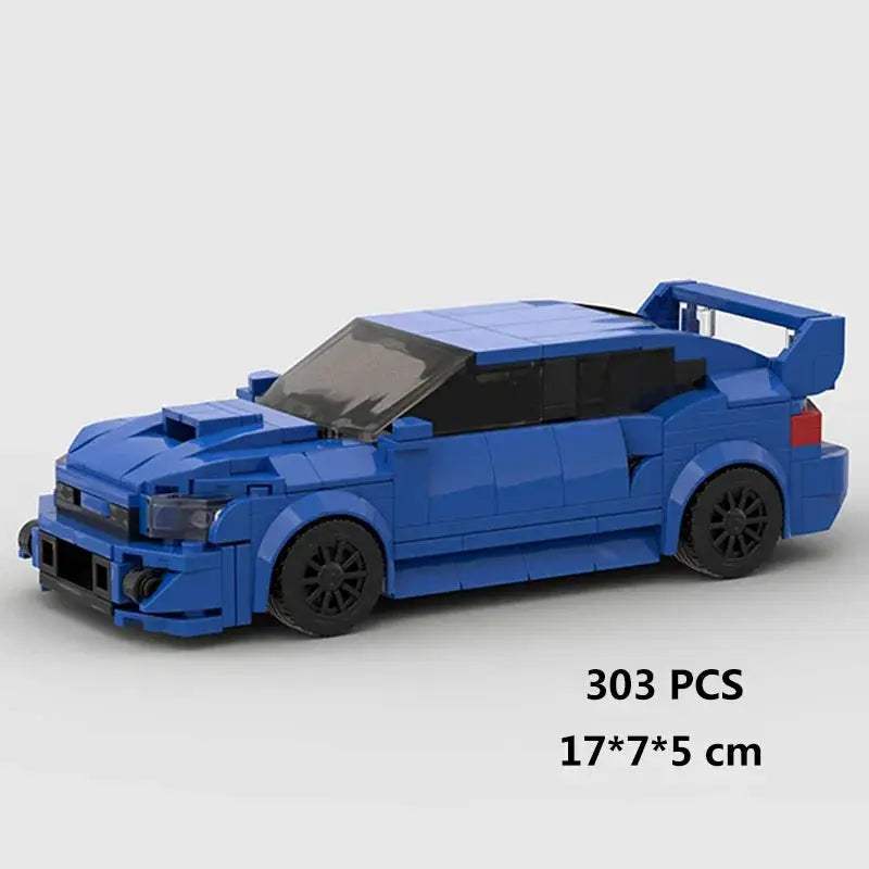 MOC Speed Super Race Car Vehicle Racing Model Building Blocks Bricks Rally Sport Pickup Truck Toy City Technical Christmas gift - ToylandEU