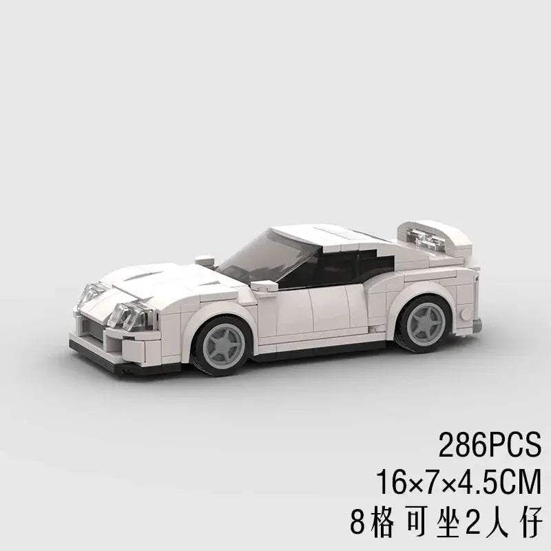 MOC Speed Super Race Car Vehicle Racing Model Building Blocks Bricks Rally Sport Pickup Truck Toy City Technical Christmas gift - ToylandEU