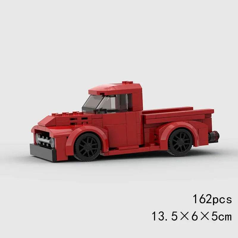 MOC Speed Super Race Car Vehicle Racing Model Building Blocks Bricks Rally Sport Pickup Truck Toy City Technical Christmas gift - ToylandEU