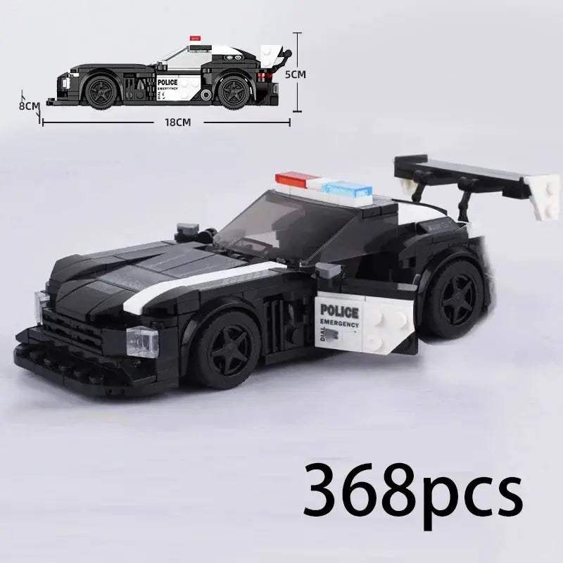 MOC Speed Super Race Car Vehicle Racing Model Building Blocks Bricks Rally Sport Pickup Truck Toy City Technical Christmas gift - ToylandEU