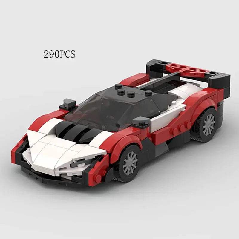 MOC Speed Super Race Car Vehicle Racing Model Building Blocks Bricks Rally Sport Pickup Truck Toy City Technical Christmas gift - ToylandEU