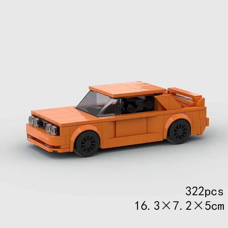 MOC Speed Super Race Car Vehicle Racing Model Building Blocks Bricks Rally Sport Pickup Truck Toy City Technical Christmas gift - ToylandEU