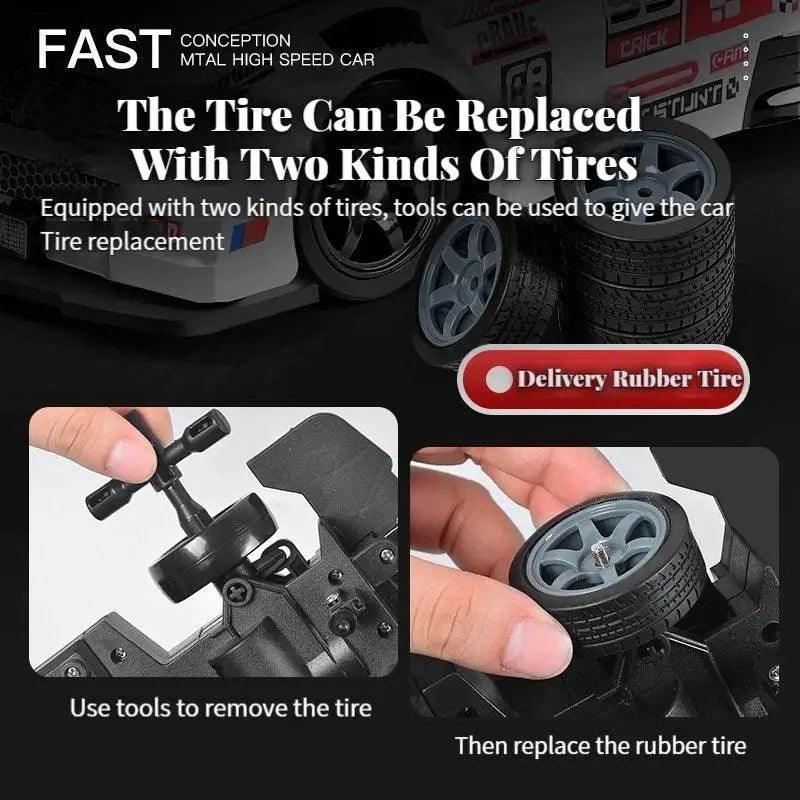  High Speed Remote Control Drift Car with Two Tire Options - ToylandEU  -  ToylandEU™